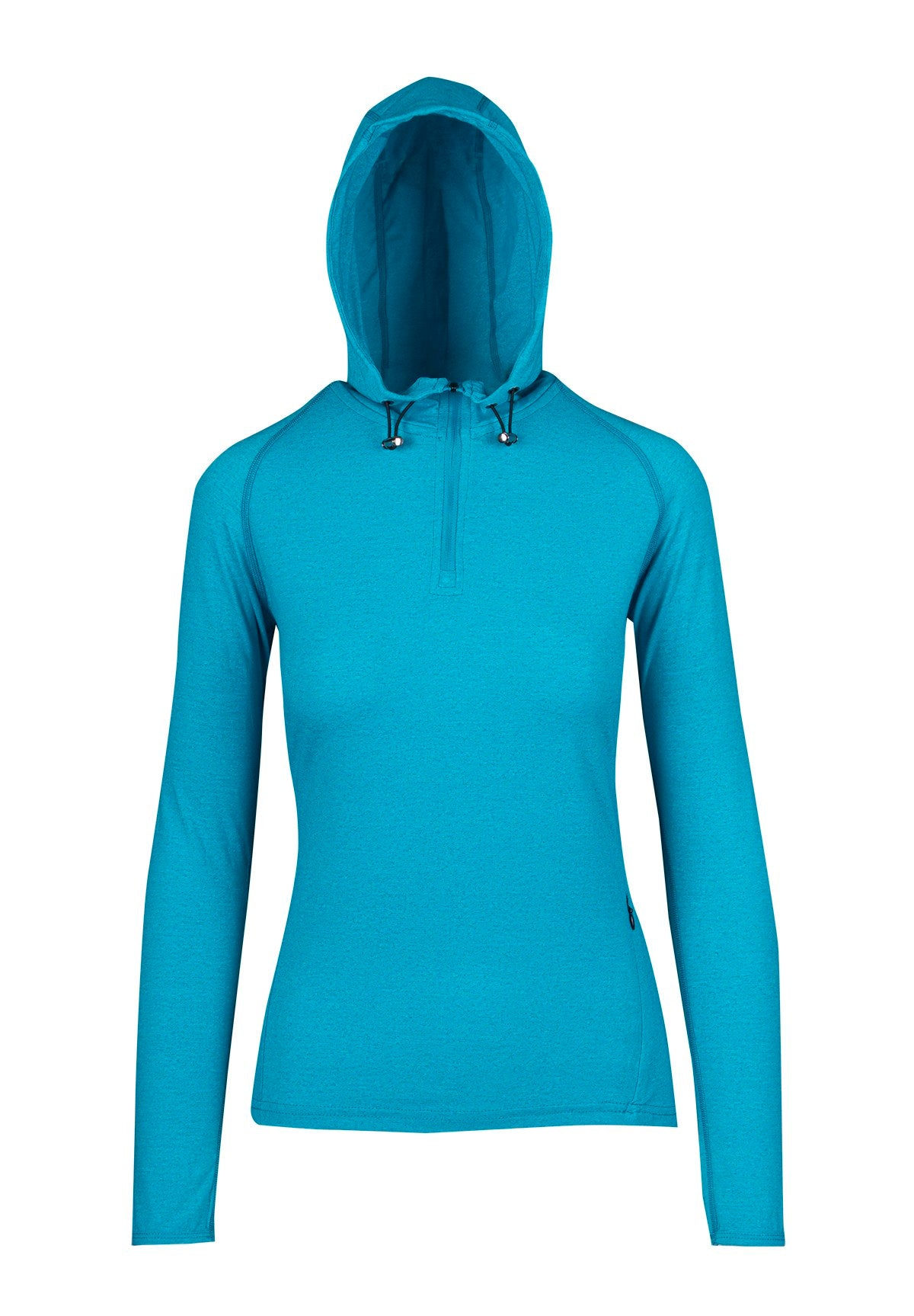 RAMO F393LD Women's Greatness Half-Hood Top — Jade Heather front