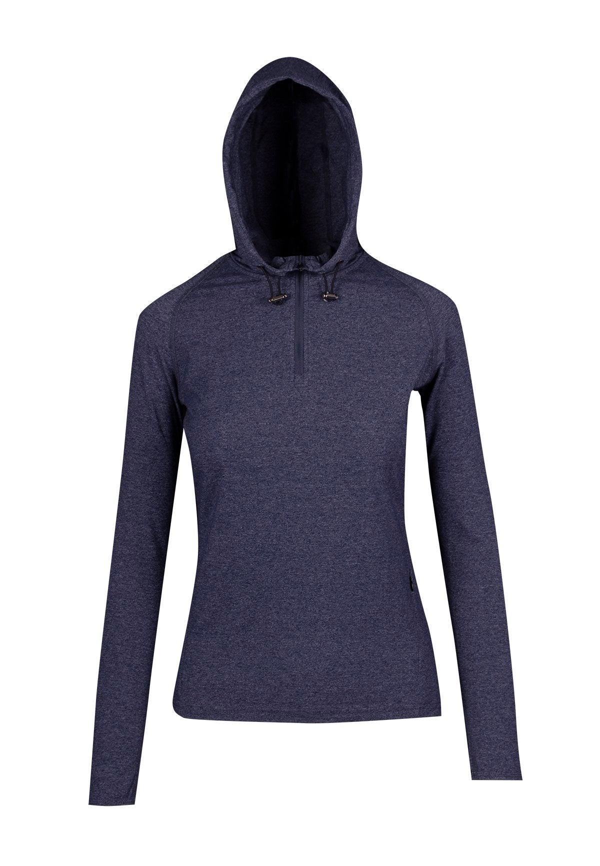 RAMO F393LD Women's Greatness Half-Hood Top — Navy Heather front