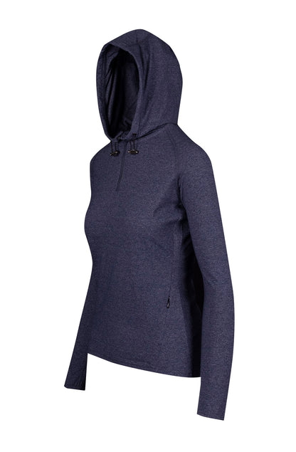 RAMO F393LD Women's Greatness Half-Hood Top — Navy Heather side