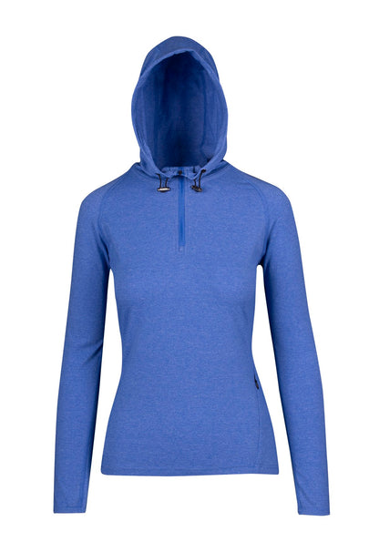 RAMO F393LD Women's Greatness Half-Hood Top — Royal Heather front