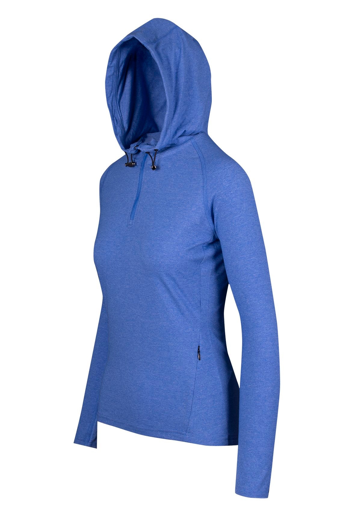RAMO F393LD Women's Greatness Half-Hood Top — Royal Heather side
