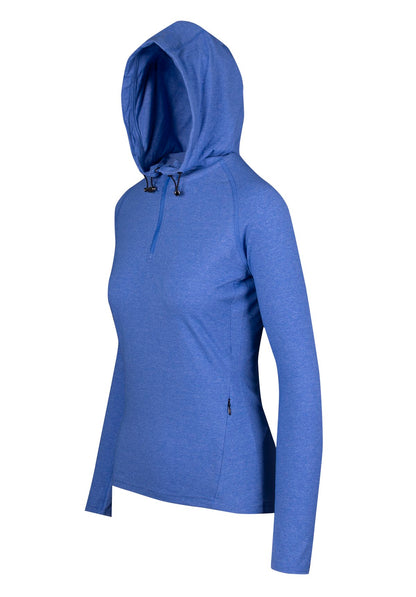 RAMO F393LD Women's Greatness Half-Hood Top — Royal Heather side