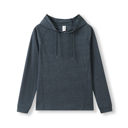 RAMO F394KS Kids FUSION T-shirt Hoodie — Navy Marl front