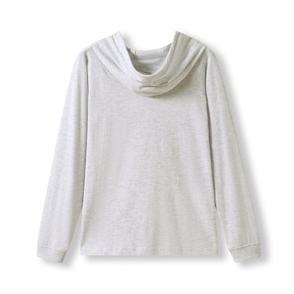 RAMO F394KS Kids FUSION T-shirt Hoodie — White Marl back