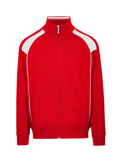 RAMO Men’s Unbrushed Contrast Jacket — Red/White