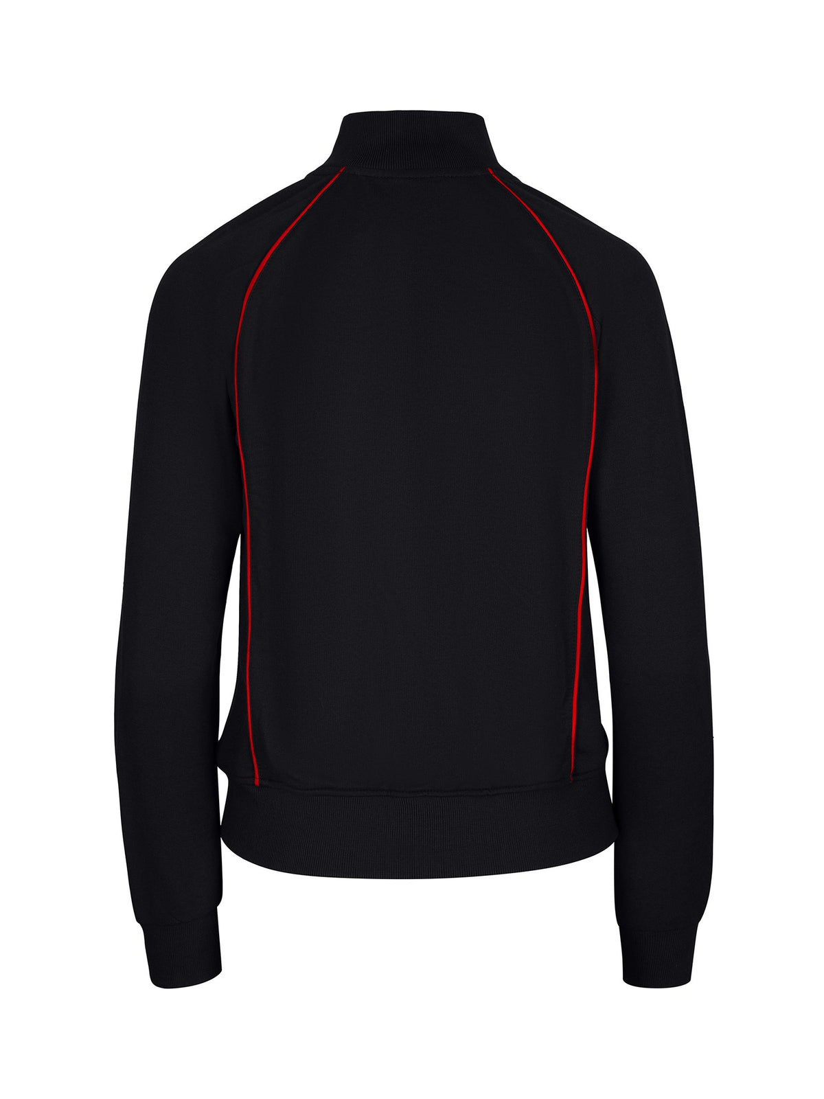 RAMO F400UN Women’ss Unbrushed Contrast Jacket — Black/Red back