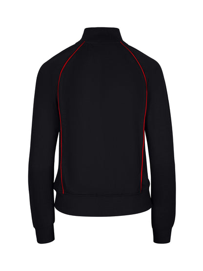 RAMO F400UN Women’ss Unbrushed Contrast Jacket — Black/Red back