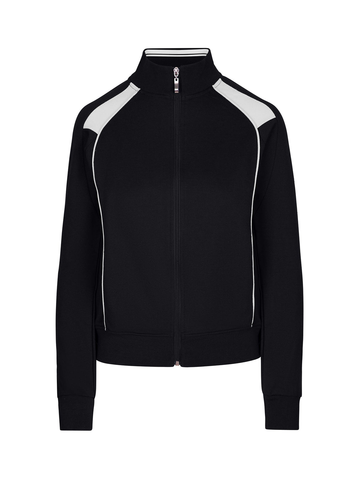 RAMO F400UN Women’ss Unbrushed Contrast Jacket — Black/White front