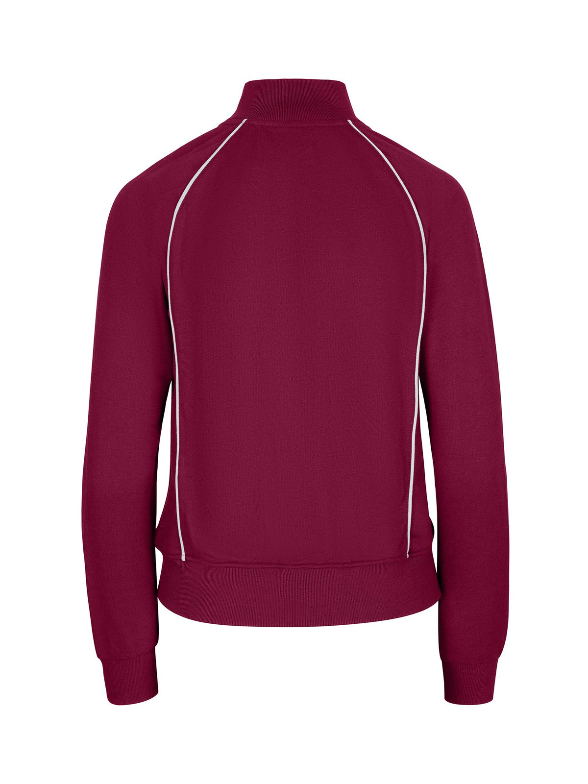RAMO F400UN Women’ss Unbrushed Contrast Jacket — Burgundy/White back