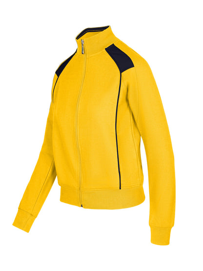 RAMO F400UN Women’ss Unbrushed Contrast Jacket — Gold/Navy side