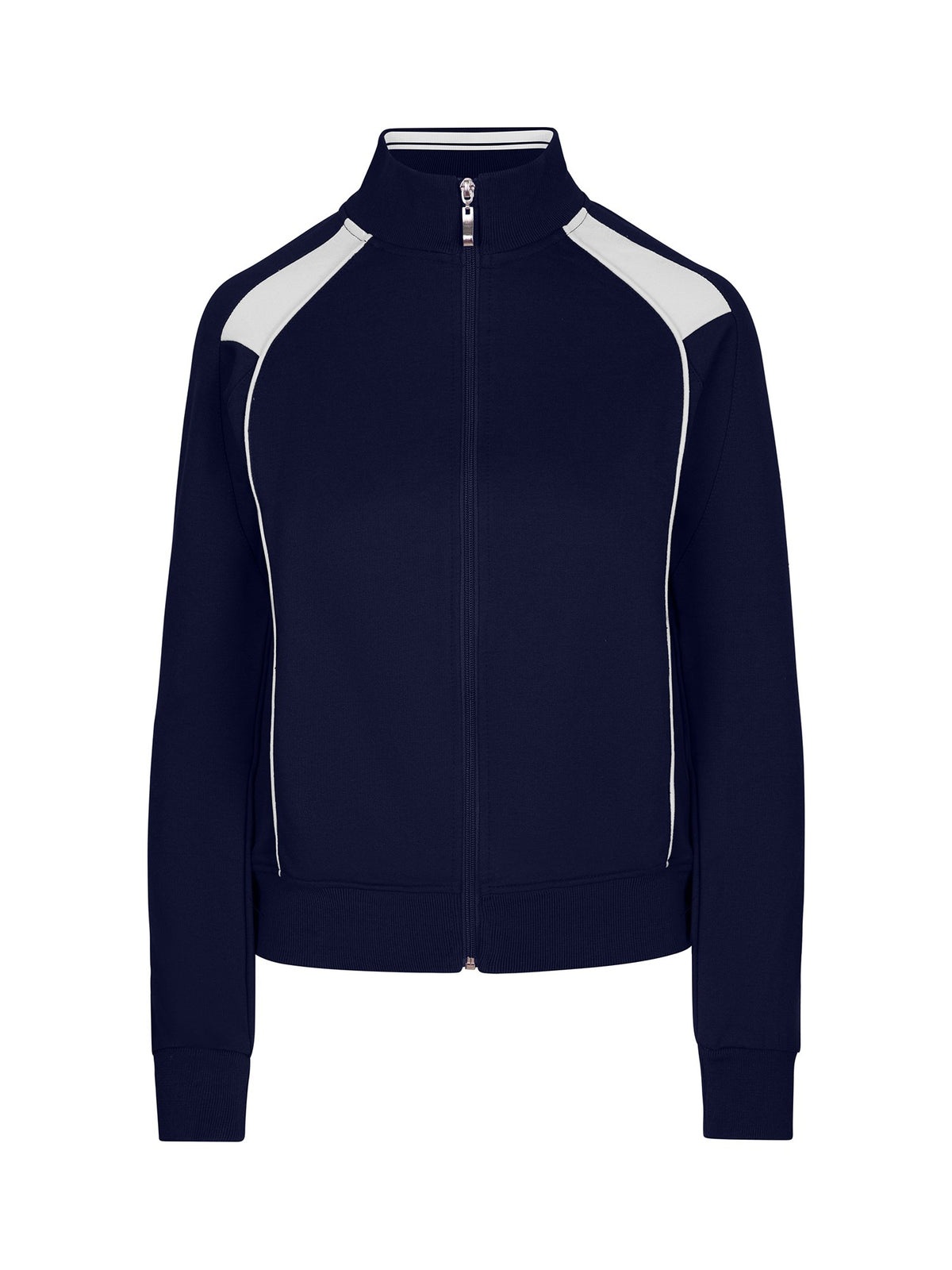 RAMO F400UN Women’ss Unbrushed Contrast Jacket — Navy/White front