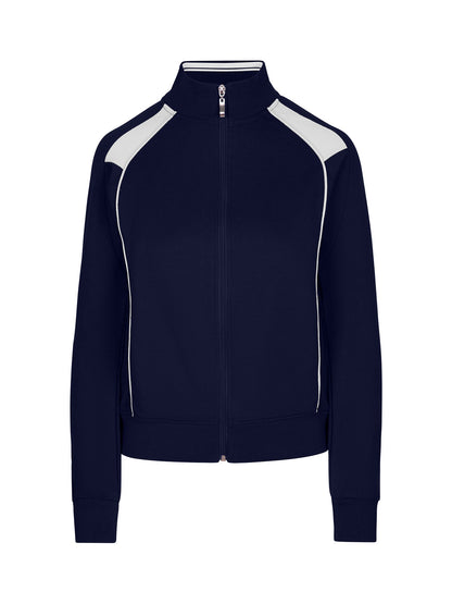 RAMO F400UN Women’ss Unbrushed Contrast Jacket — Navy/White front