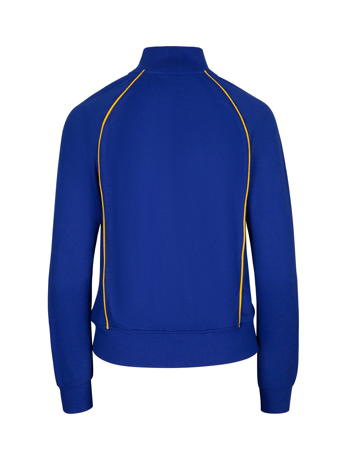 RAMO F400UN Women’ss Unbrushed Contrast Jacket — Royal/Gold back