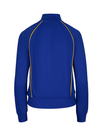 RAMO F400UN Women’ss Unbrushed Contrast Jacket — Royal/Gold back