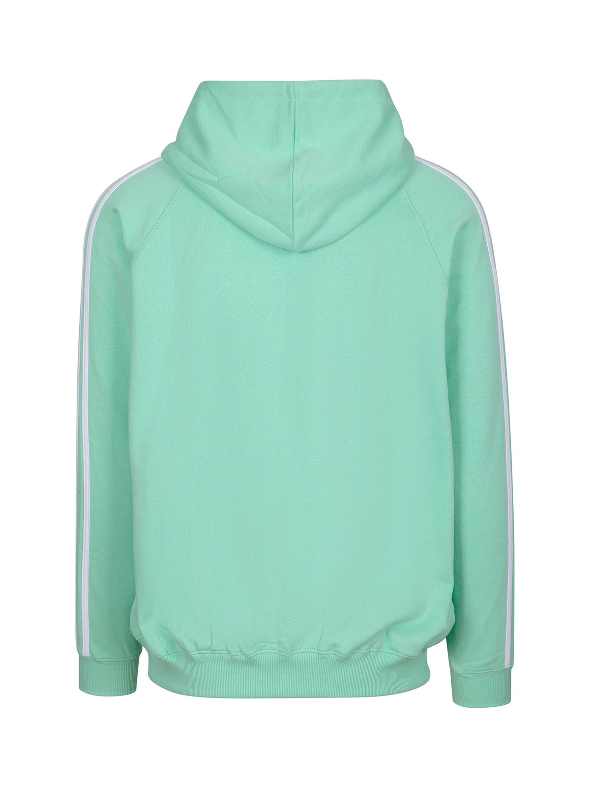RAMO F600HZ Men’s Unbrushed Stripe Sleeve Hoodie — Fresh Mint/White back
