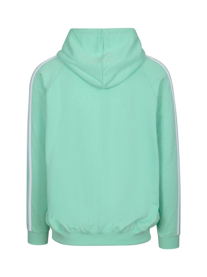 RAMO F600HZ Men’s Unbrushed Stripe Sleeve Hoodie — Fresh Mint/White back