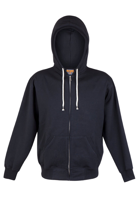 RAMO F750HZ Mens Greatness Heather Zip Hoodie — Black front