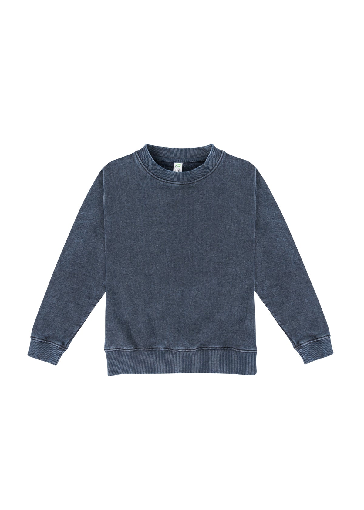 RAMO F800KS Kids’ Stone Wash Sweatshirts — Navy Blue front