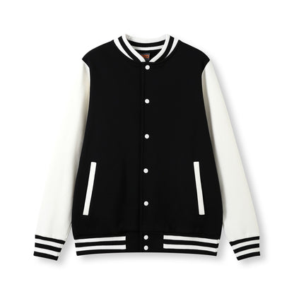 RAMO F906HO Mens Varsity Jacket — Black/White front