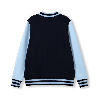 RAMO F906HO Mens Varsity Jacket — Navy/Sky back