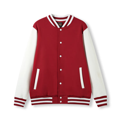RAMO F906HO Mens Varsity Jacket — Red/White front