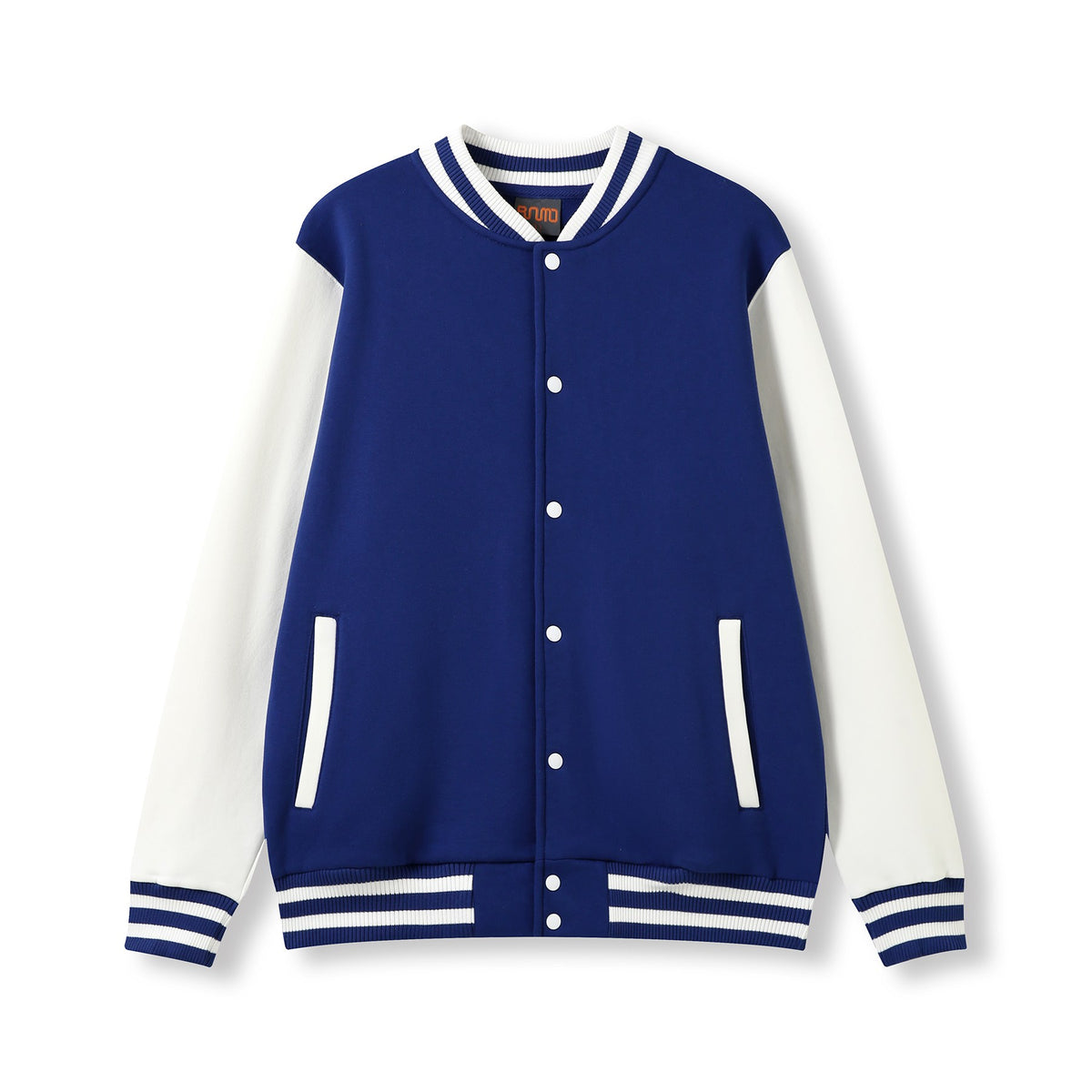 RAMO F906HO Mens Varsity Jacket — Royal/White front