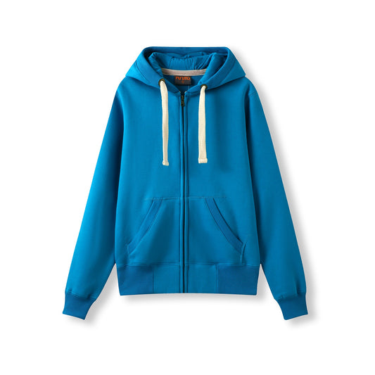 RAMO FZ99UN Womens/Junior Heavy Zip Fleece Hoodie — Azure front