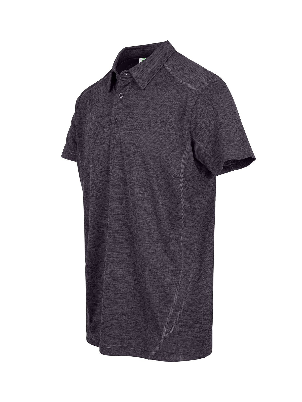 RAMO P446HBM Mens' / Unisex Challenger polyester Polo — Dark Marl side
