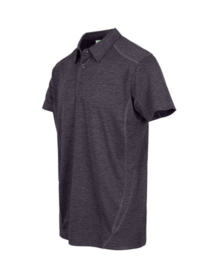 RAMO P446HBM Mens' / Unisex Challenger polyester Polo — Dark Marl side