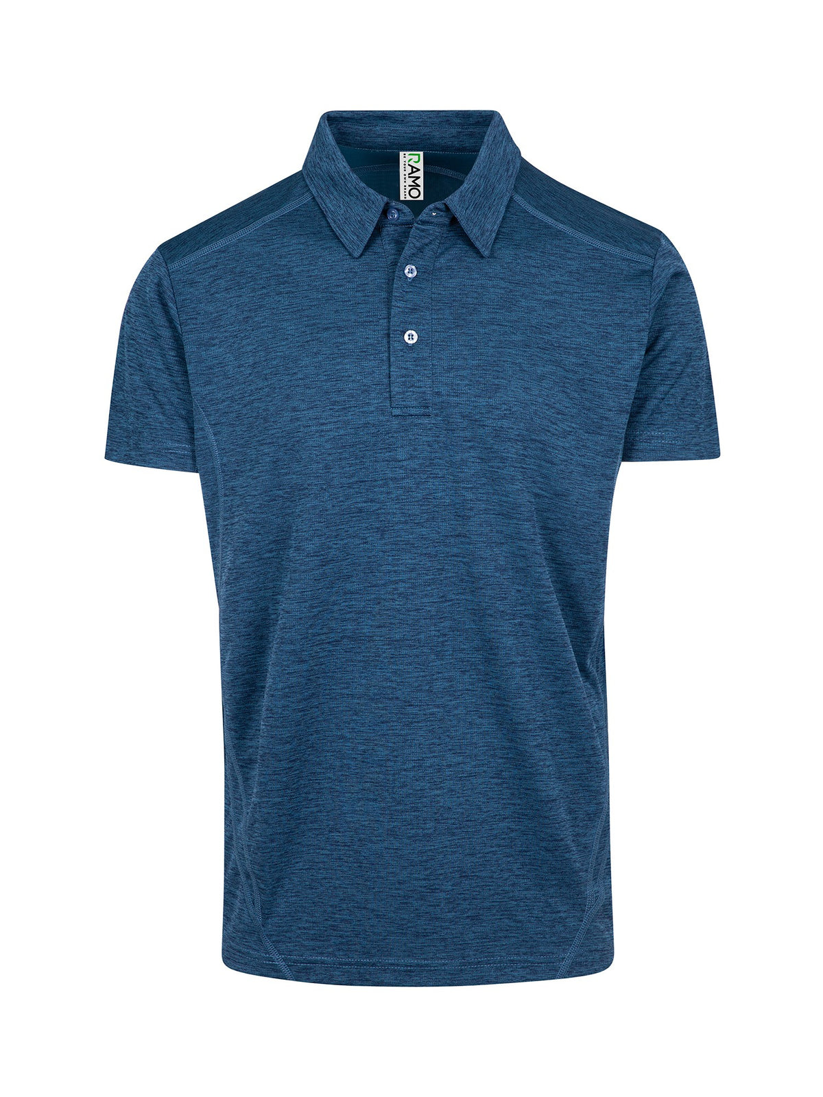 RAMO P446HBM Mens' / Unisex Challenger polyester Polo — Teal Marl front
