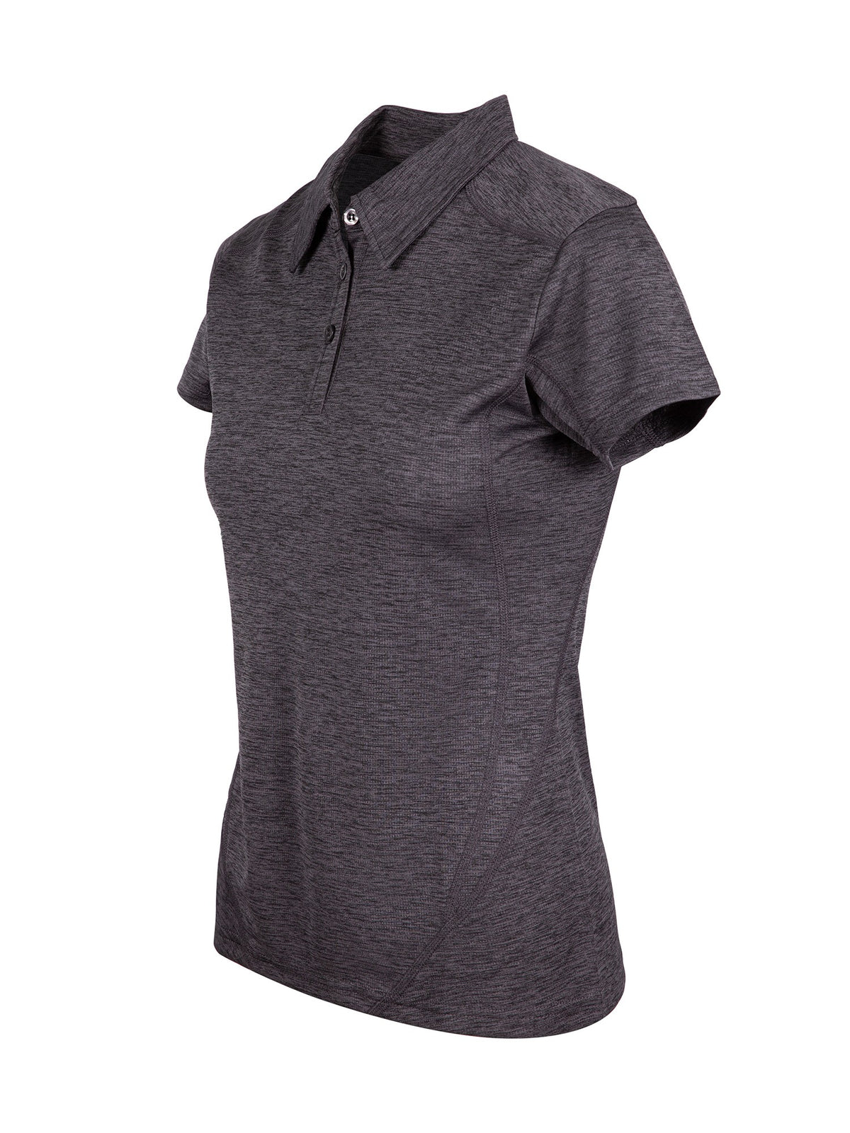 RAMO P446LDM Women’s Challenger 100% polyester Polo — Dark Marl side