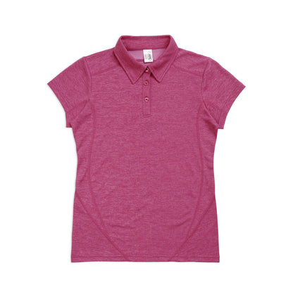 RAMO P446LDM Women’s Challenger 100% polyester Polo — Hot Pink Marl front
