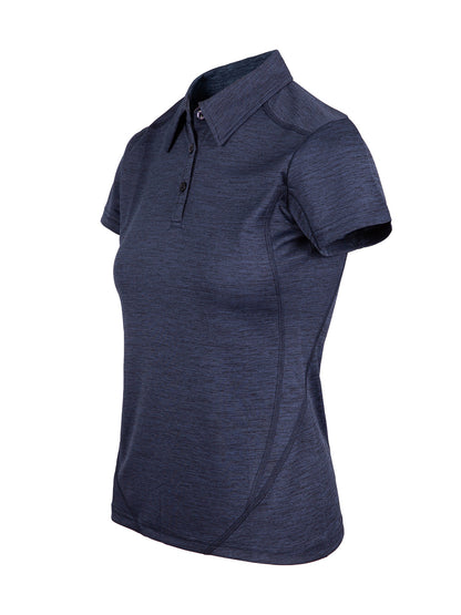 RAMO P446LDM Women’s Challenger 100% polyester Polo — Navy Marl side