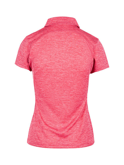RAMO P446LDM Women’s Challenger 100% polyester Polo — Red Marl back