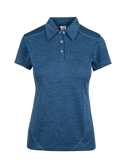 RAMO P446LDM Women’s Challenger 100% polyester Polo — Teal Marl front