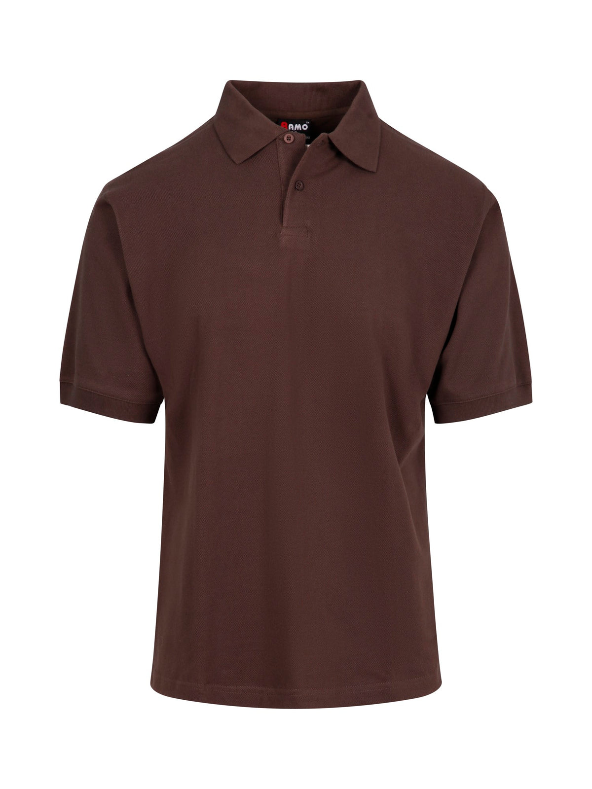 RAMO P737HS Men's Cotton Pigment Dyed Polo — Brown front