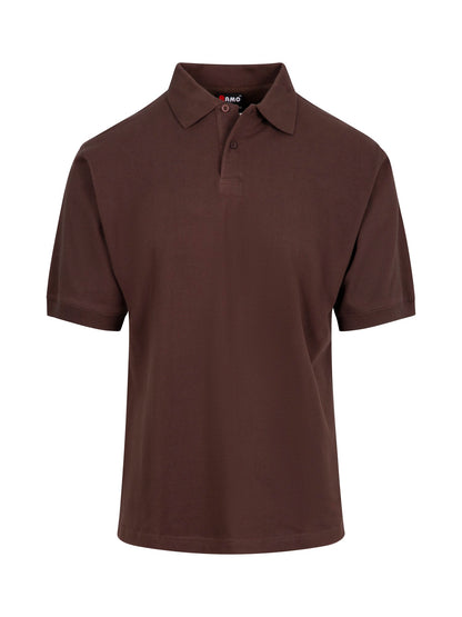 RAMO P737HS Men's Cotton Pigment Dyed Polo — Brown front