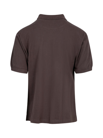 RAMO P737HS Men's Cotton Pigment Dyed Polo — Charcoal back
