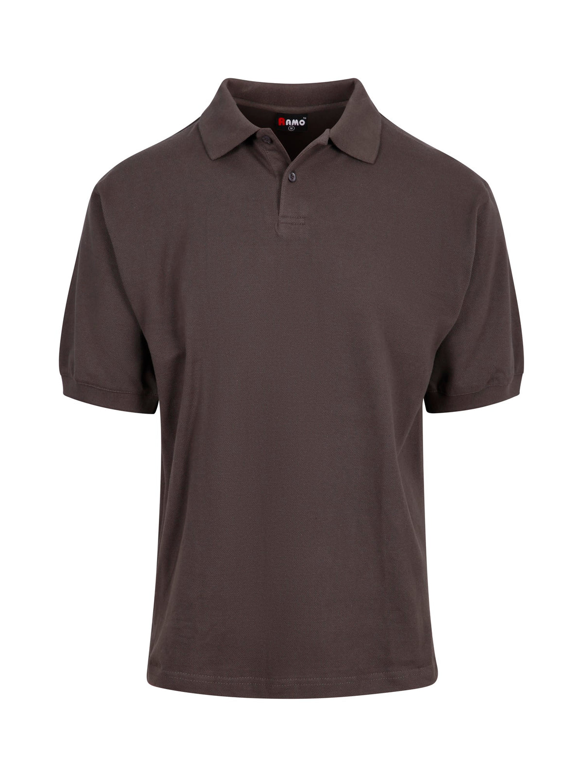 RAMO P737HS Men's Cotton Pigment Dyed Polo — Charcoal front