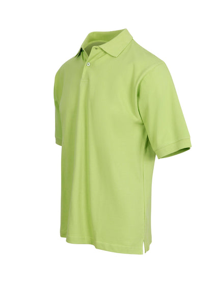 RAMO P737HS Men's Cotton Pigment Dyed Polo — Lime side