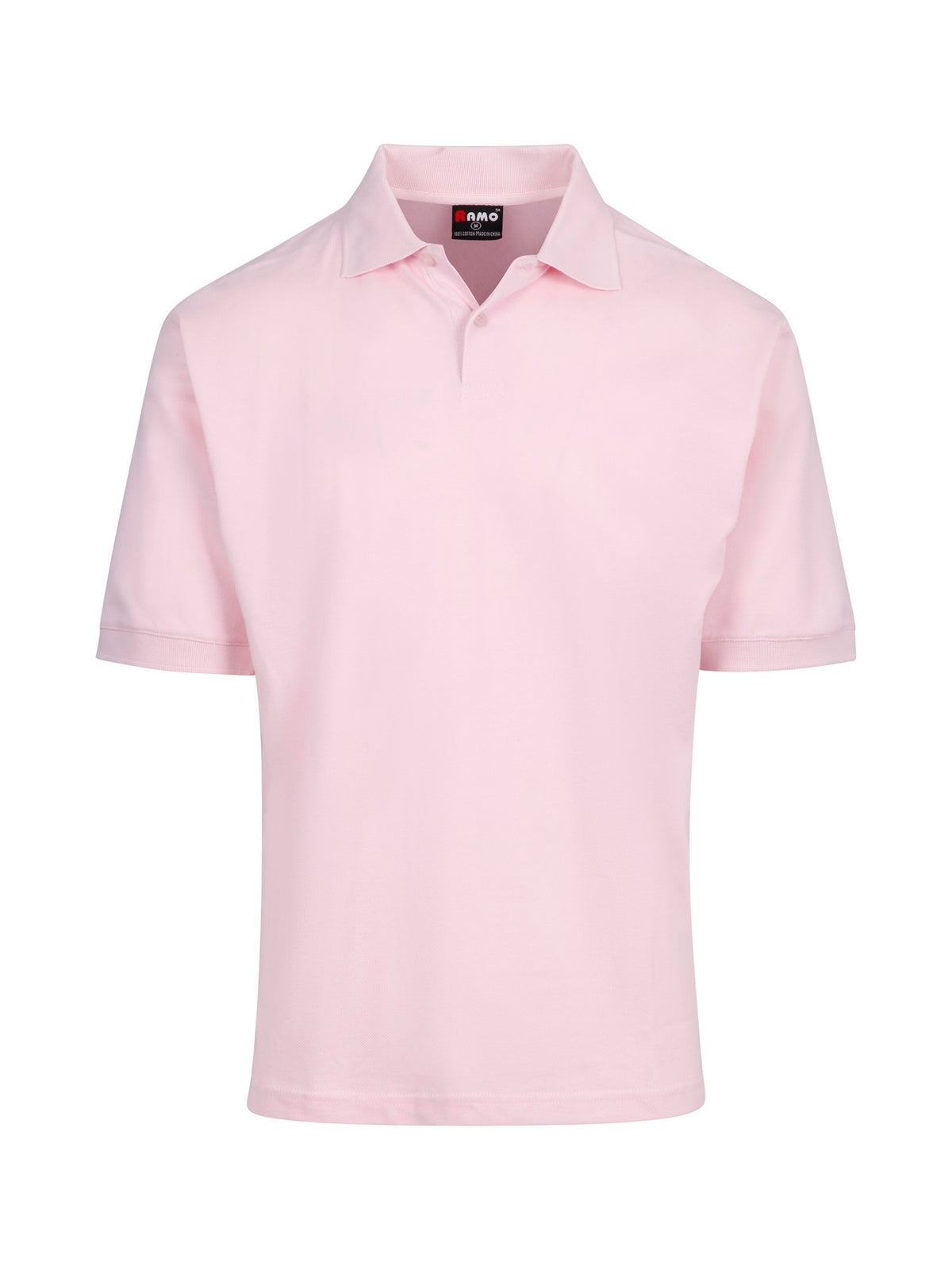 RAMO P737HS Men's Cotton Pigment Dyed Polo — Pink front