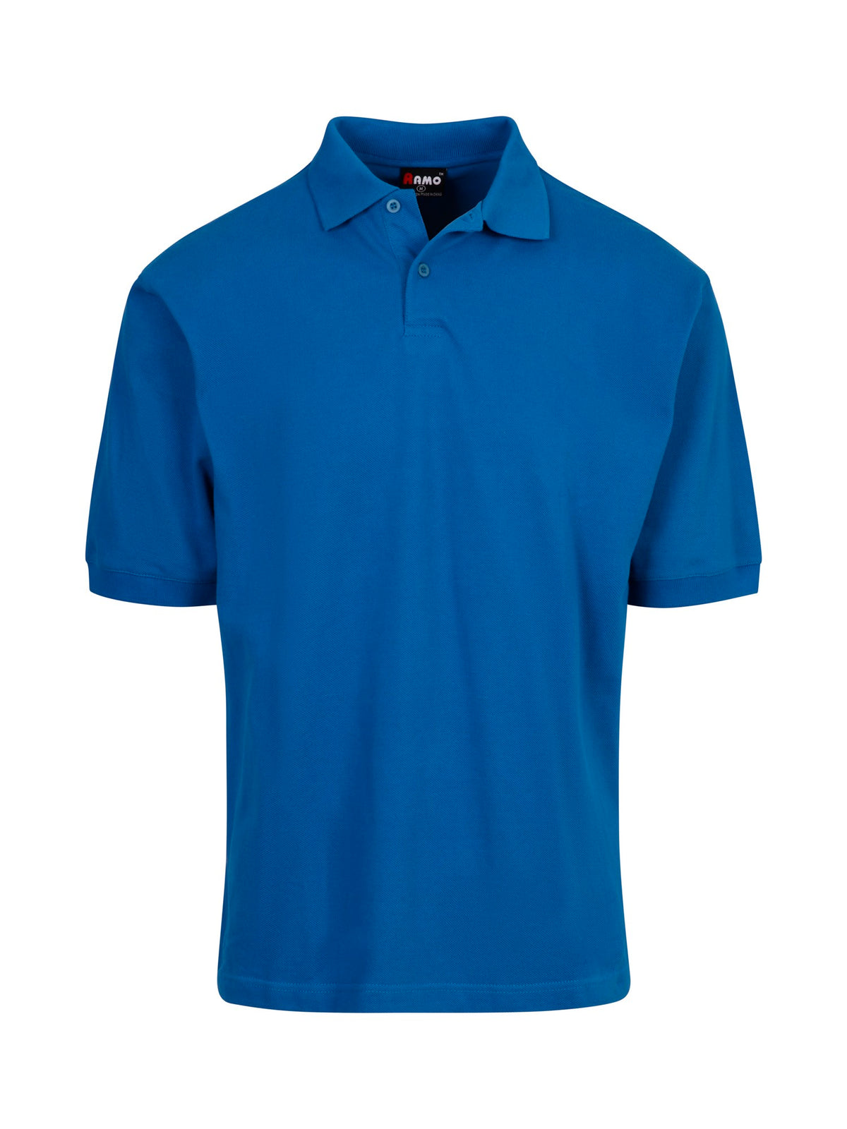 RAMO P737HS Men's Cotton Pigment Dyed Polo — Sapphire front