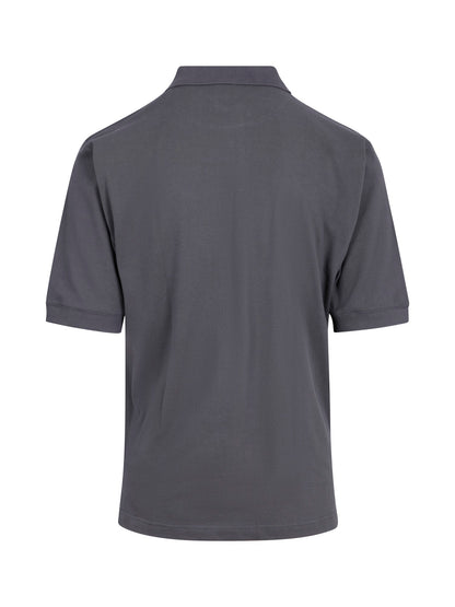 RAMO P737HS Men's Cotton Pigment Dyed Polo — Steel Blue back