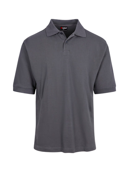 RAMO P737HS Men's Cotton Pigment Dyed Polo — Steel Blue front
