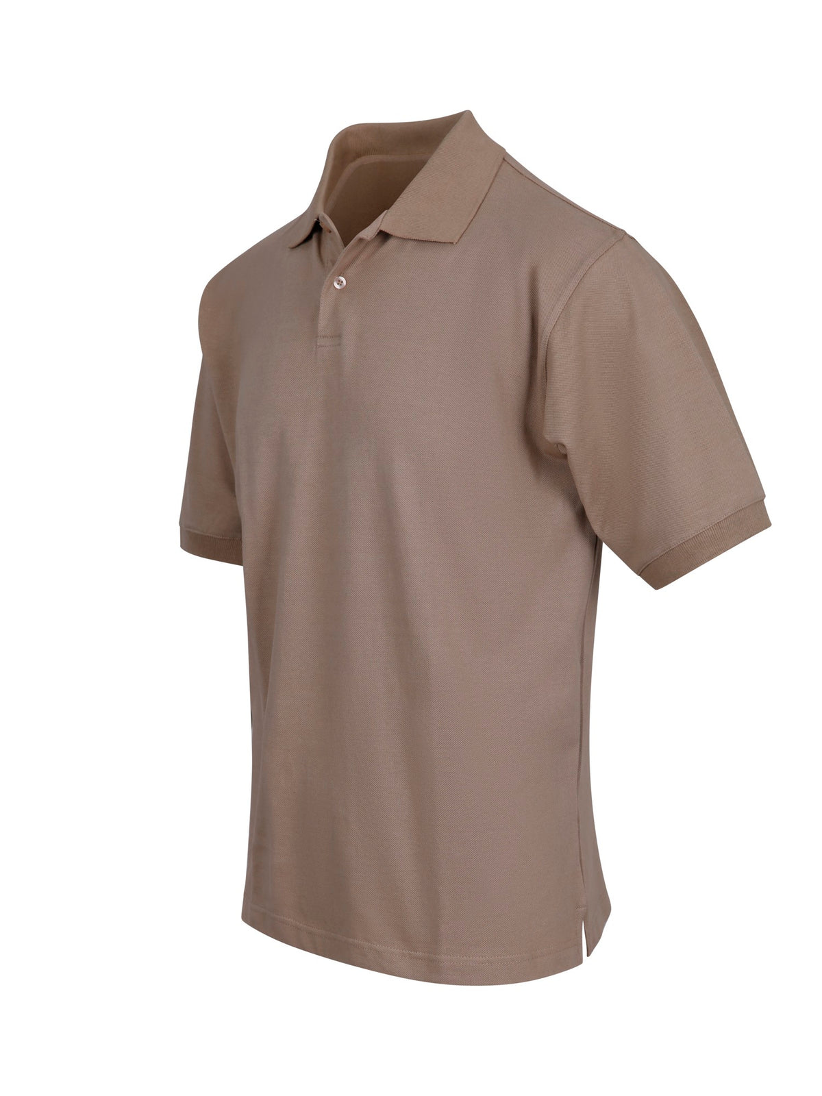 RAMO P737HS Men's Cotton Pigment Dyed Polo — Stone side