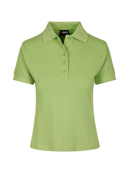 RAMO P737LD Women's Cotton Pigment Dyed Polo — Lime front