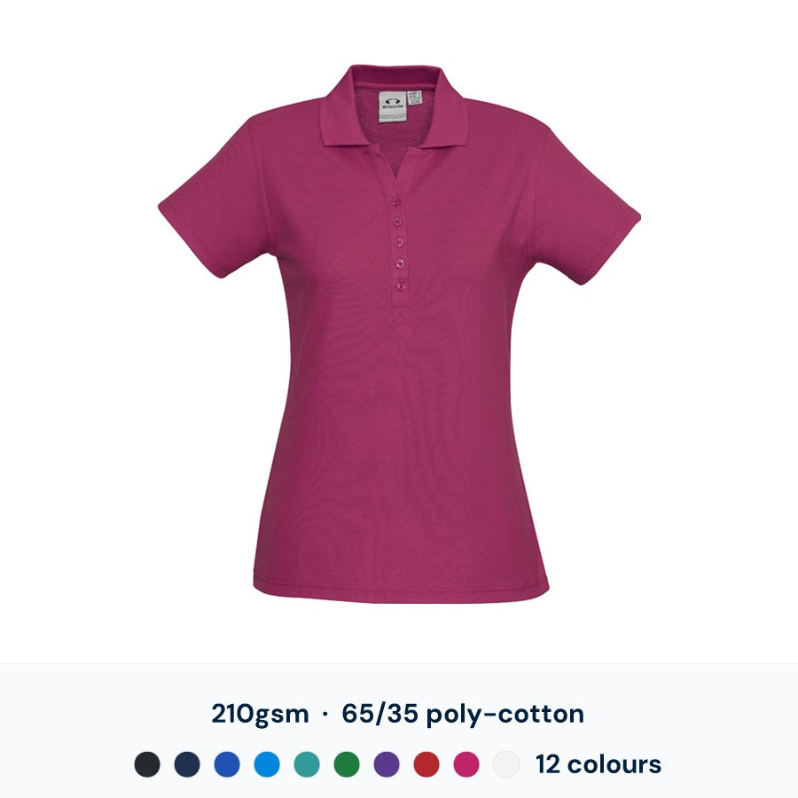 Biz Collection Crew Womens Polo — Custom Logo