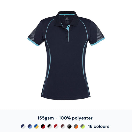 Biz Collection Razor Womens Polo - 155gsm 100% polyester, 16 colourways