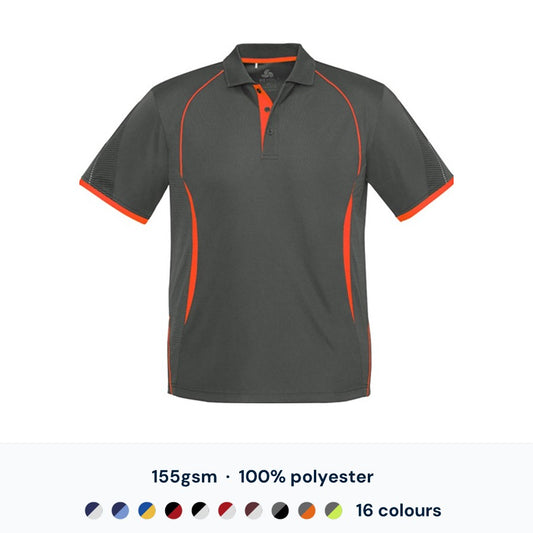 Biz Collection Razor Mens Polo - 155gsm 100% polyester, 16 colourways
