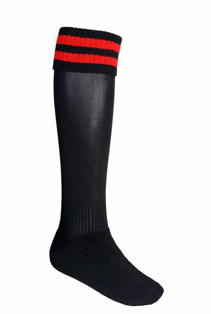 Black / Red – Bocini Sports Socks SC1105